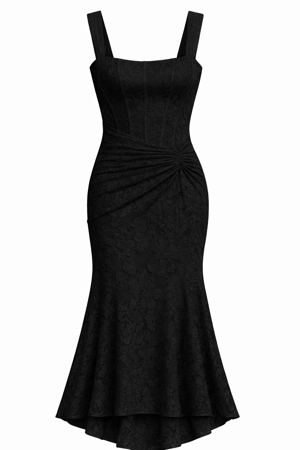 Noir | Fleurige Midi Jurk