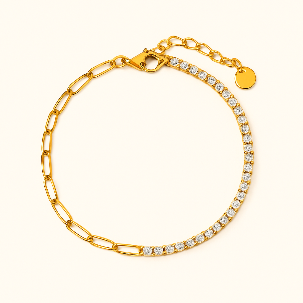 FAE Paperclip und Tennisarmband