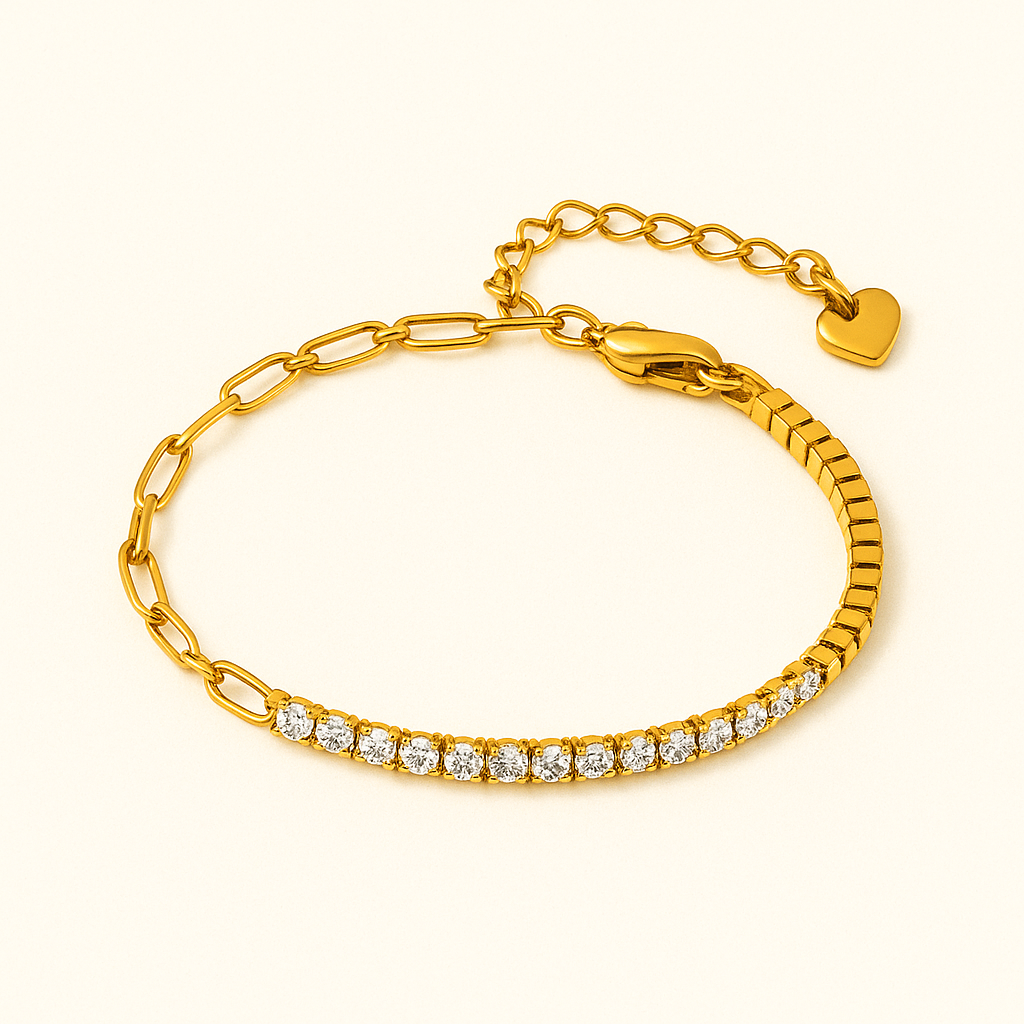 FAE Paperclip und Tennisarmband