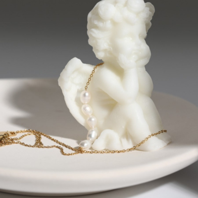 KONA Goldene Perlen Halskette