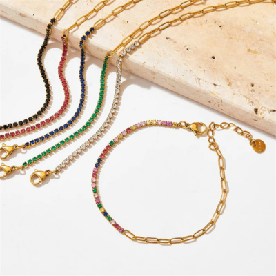 FAE Paperclip und Tennisarmband