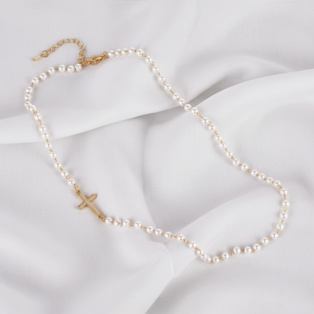 Gracia | Parelketting met Kruis