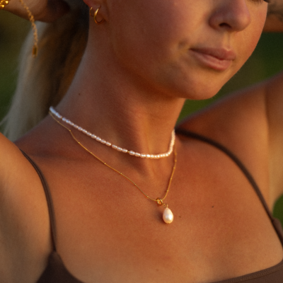 BALI Gouden Parelketting