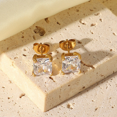 APRIL Earrings with Zircon