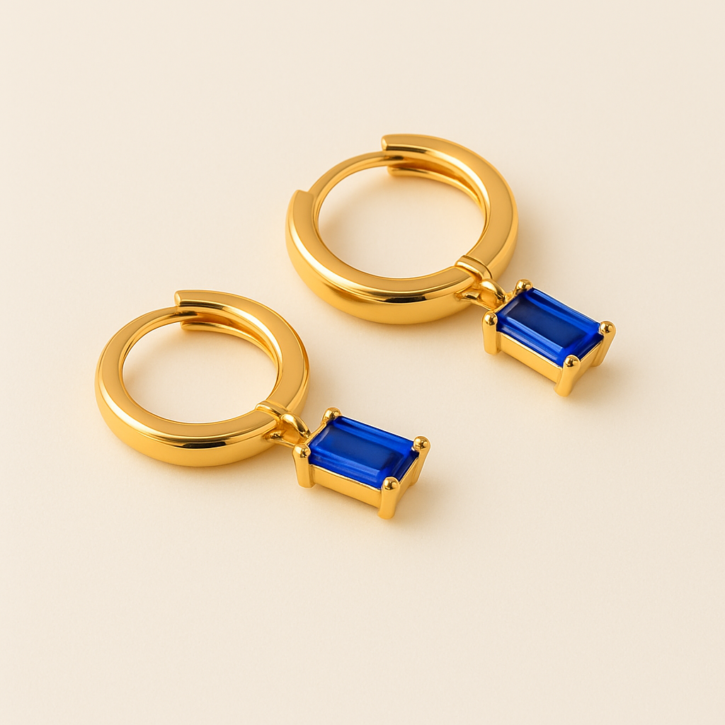 BELLA Gold Birthstone Hoops