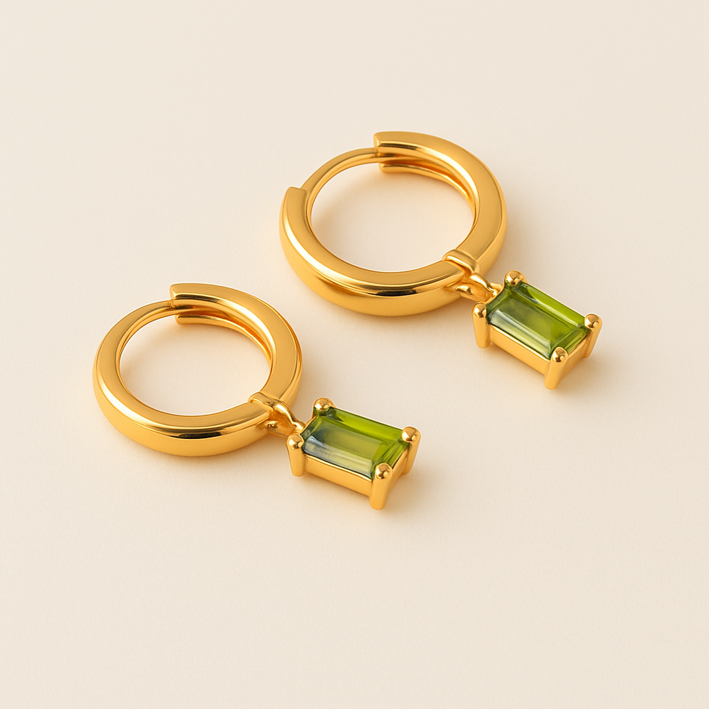BELLA Gold Birthstone Hoops