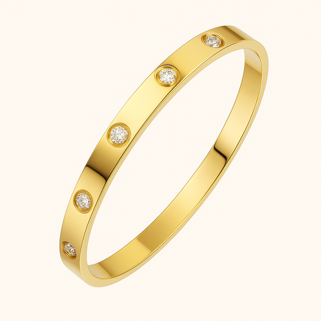 FINET Luxury Bracelet with Zircon