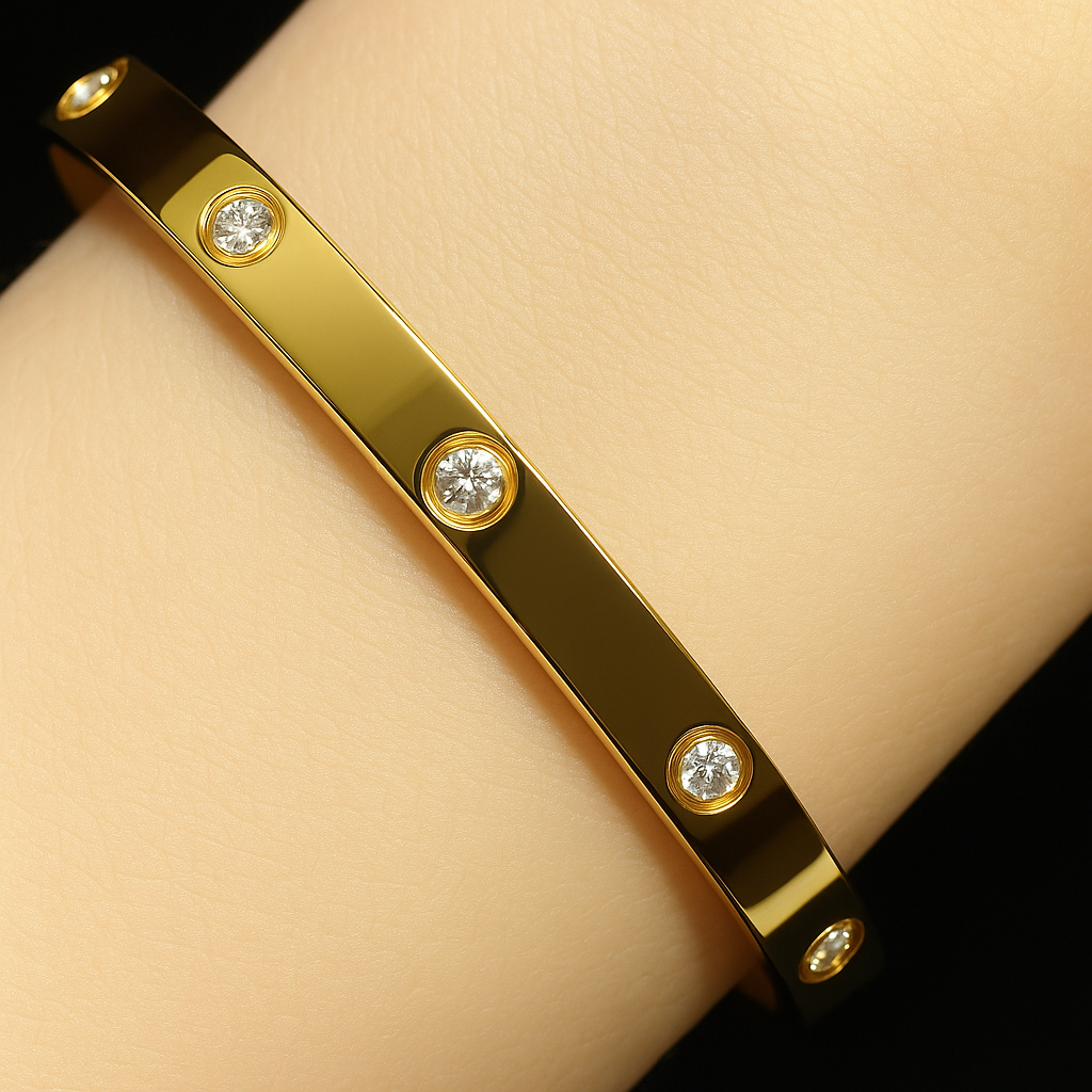 FINET Luxury Bracelet with Zircon
