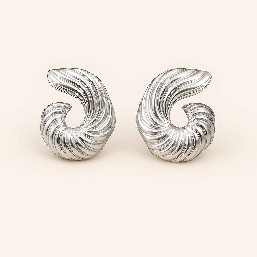 IRIS Gold Sculpture Earrings