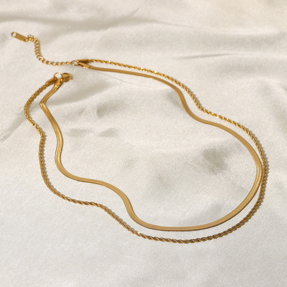 HAILEY Layered Gold Necklace