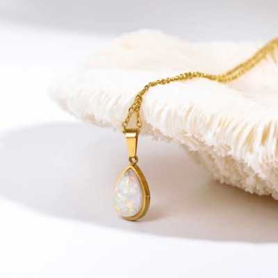 OCEAN Gold Drop Necklace
