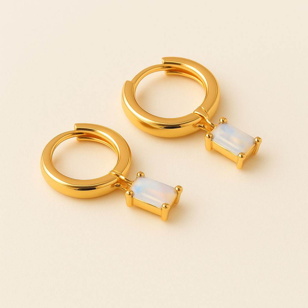BELLA Gold Birthstone Hoops