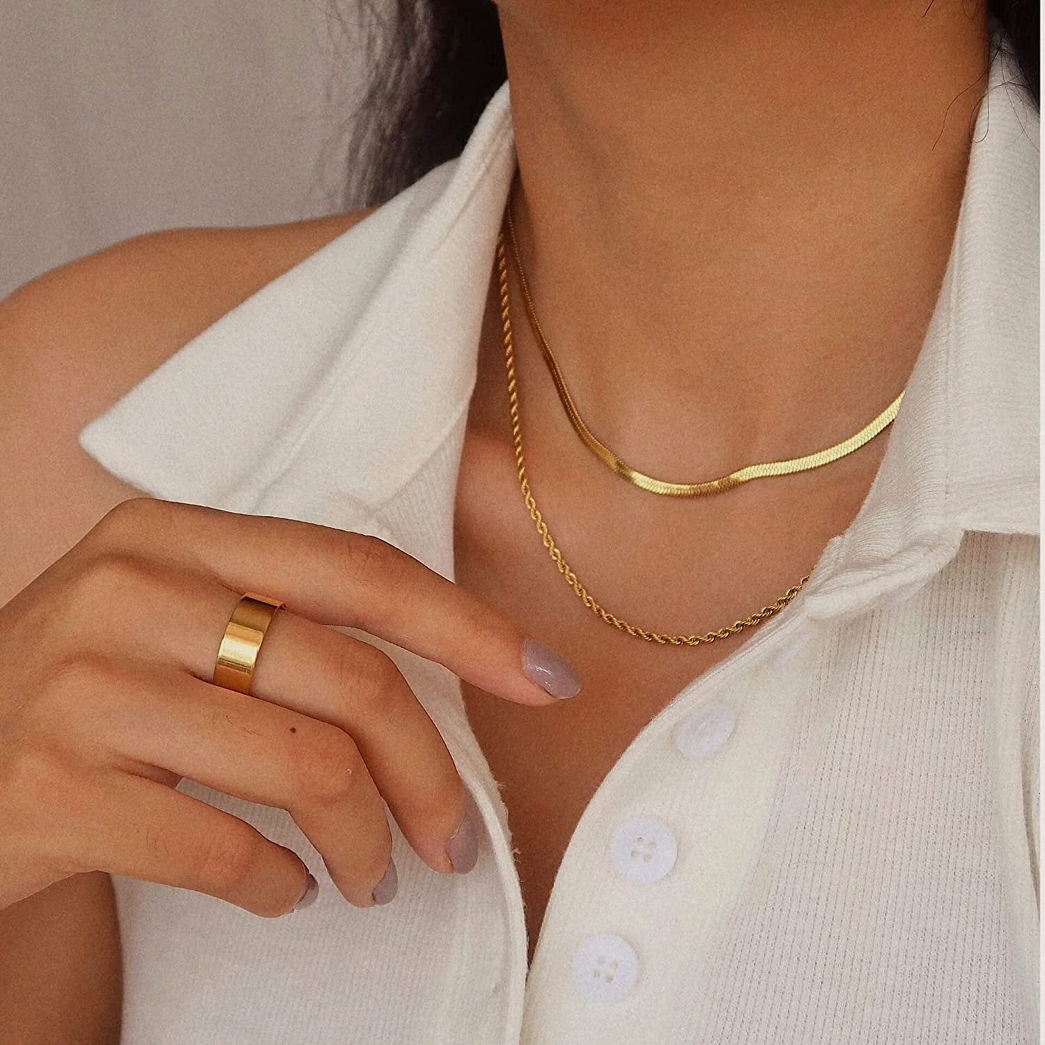 HAILEY Layered Gold Necklace