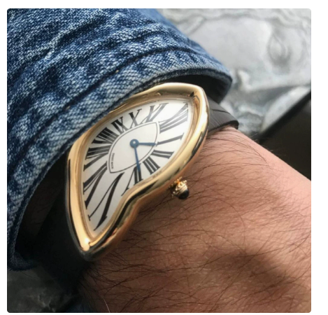 FIRENZE Zwarte Horloge